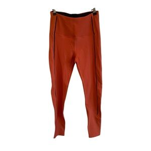 Women’s Zyia Active Orange Textured Leggings Size 6-8